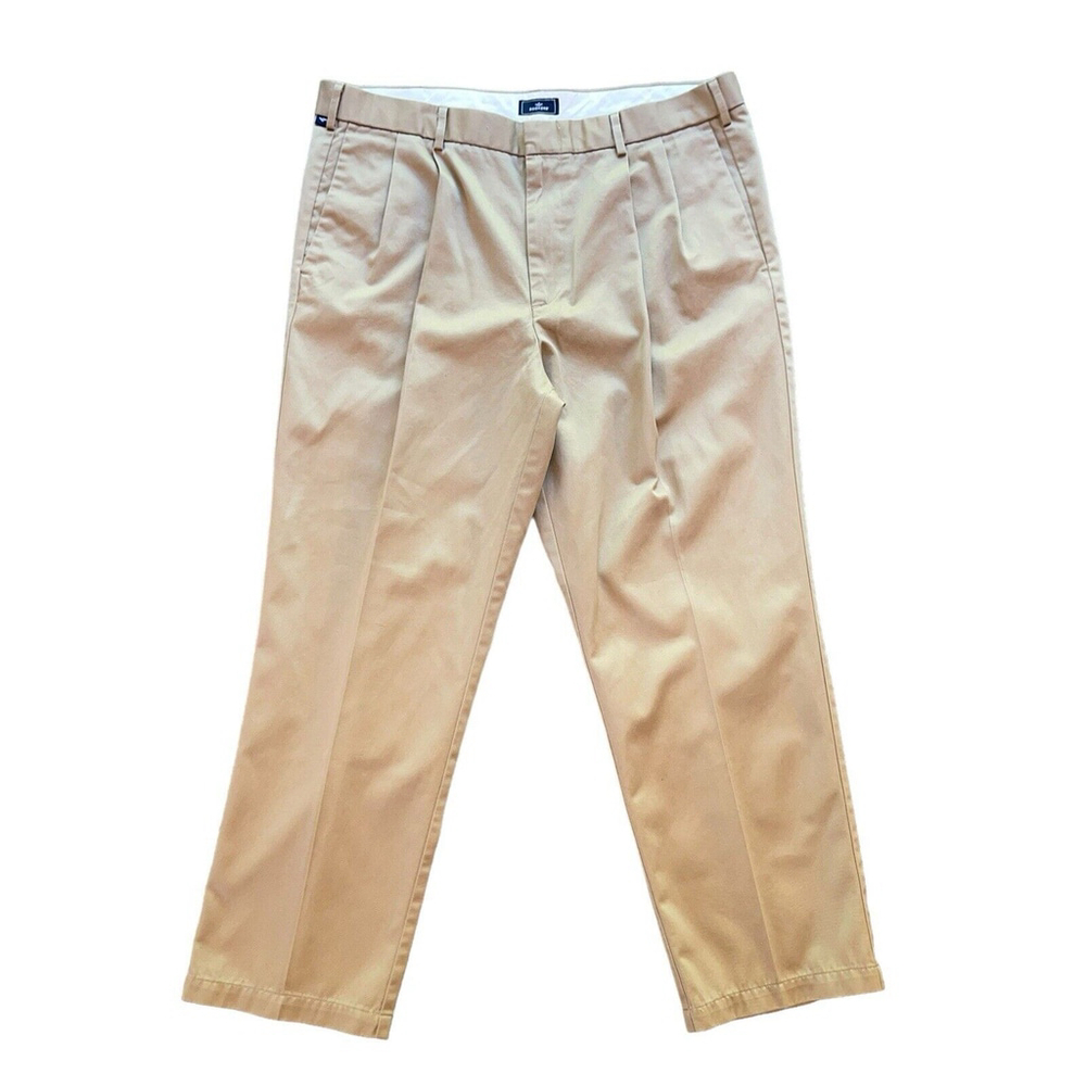 Dockers Pleated Front Men's Khaki Dress Pants Slacks Size 38x29 EUC READ DETAILS